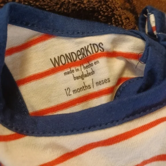 🍼Wonderkids Girls Printed Romper 12M - Picture 6 of 8